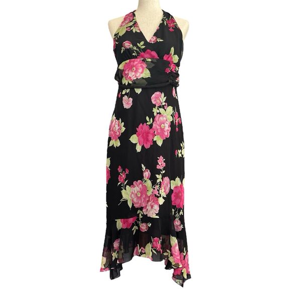 Speechless Babydoll Floral Dress Size 10 Y2K Fairy Goth Dark Romantic Juniors 13 - Picture 2 of 13